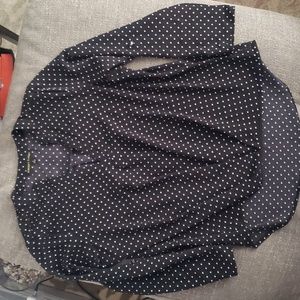 Black and white Polka dot blouse